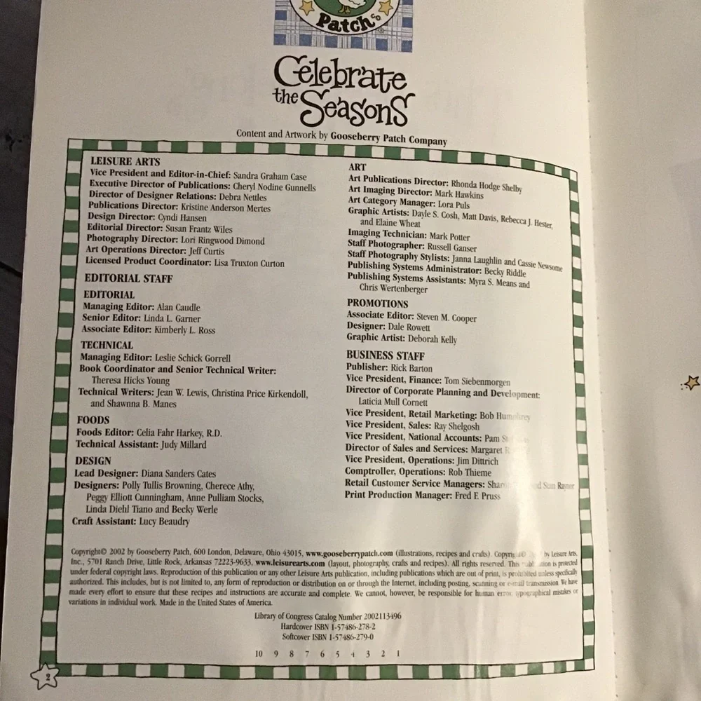 𝅺✅2x Host Pick✅ Goose Berry Patch: Celebrate the Seasons Cookbook